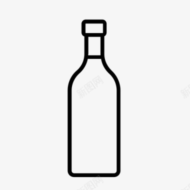 瓶子软木塞酒精瓶图标图标
