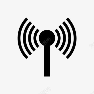 通信塔天线无线电信号图标图标