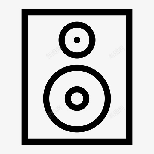 扬声器音乐声音图标svg_新图网 https://ixintu.com 低音扬声器 声音 扬声器 瘦人影音俱乐部 音乐 音量