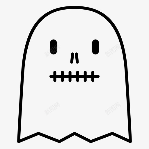 GhostCostume万圣节图标svg_新图网 https://ixintu.com Costume Ghost Scary 万圣节 恐怖