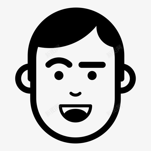有趣头像表情图标svg_新图网 https://ixintu.com 人物 像素完美用户头像 头像 有趣 用户 脸 表情