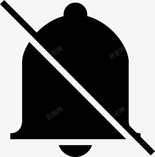 铃声关闭警报叮当声图标svg_新图网 https://ixintu.com 叮当声 标准图标 禁用 警报 铃声 铃声关闭