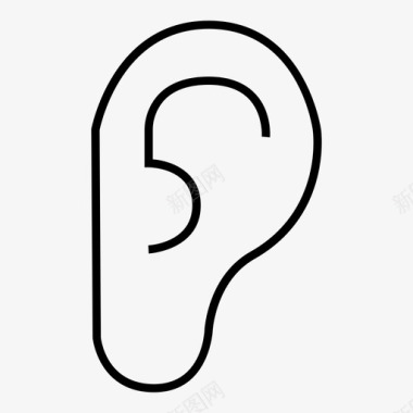 耳人器官图标图标