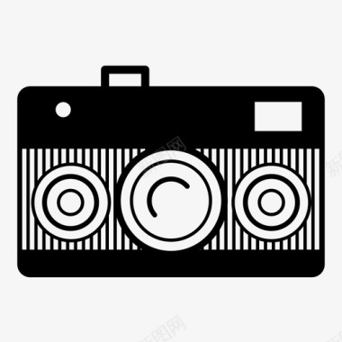 复古相机旧相机摄影图标图标
