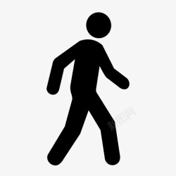 象征行走人标志图标高清图片