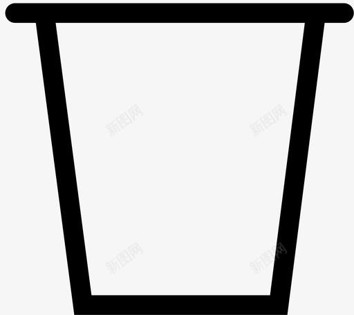 垃圾桶容器废纸篓图标svg_新图网 https://ixintu.com 垃圾桶 实物 容器 废纸篓