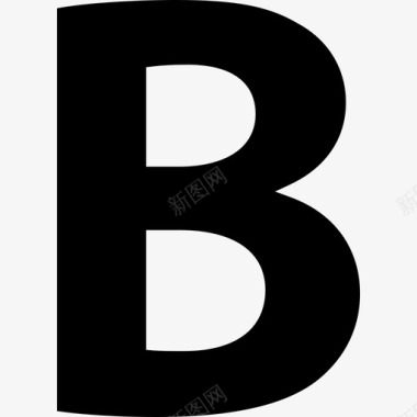 字母B的加粗按钮符号标志仪表板图标图标
