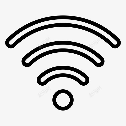 无线信号互联网路由器图标svg_新图网 https://ixintu.com wifi 互联网 常用图标 无线信号 路由器