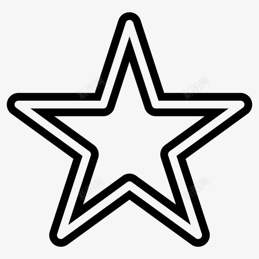 星星最爱喜欢图标svg_新图网 https://ixintu.com 喜欢 常用图标 星星 最爱