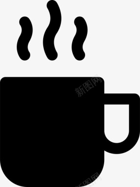 咖啡杯咖啡师咖啡因图标图标