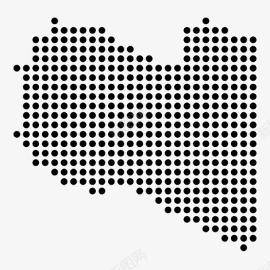 利比亚国家位置图标图标