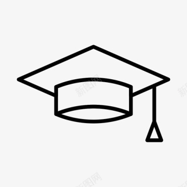 砂浆板教育毕业帽图标图标