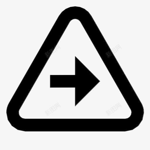右三角形箭头符号图标svg_新图网 https://ixintu.com 右三角形 符号 箭头 警告