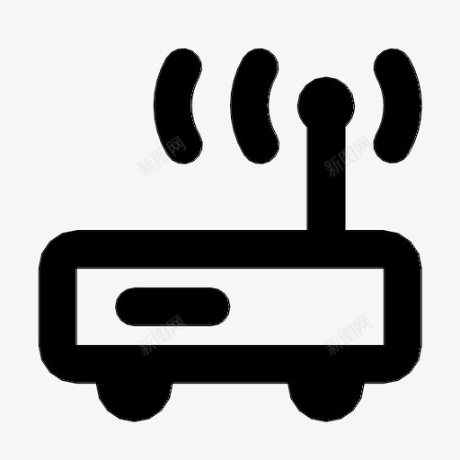 wifi路由器热点调制解调器图标svg_新图网 https://ixintu.com wifi wifi路由器 信号 无线 热点 调制解调器