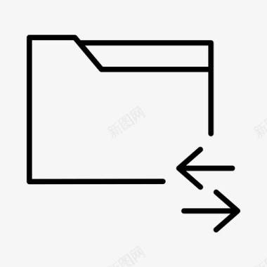 传送文件夹计算机数据图标图标