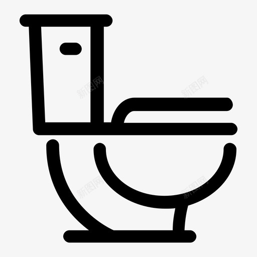 卫生间浴室厕所图标svg_新图网 https://ixintu.com 便盆 卫生间 厕所 家具 浴室