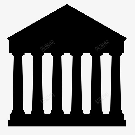 建筑古典希腊语图标svg_新图网 https://ixintu.com 古典 希腊语 建筑