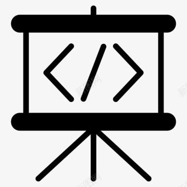 幻灯片放映编码开发人员会议开发人员演示图标图标