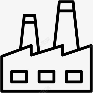 工厂企业行业图标图标