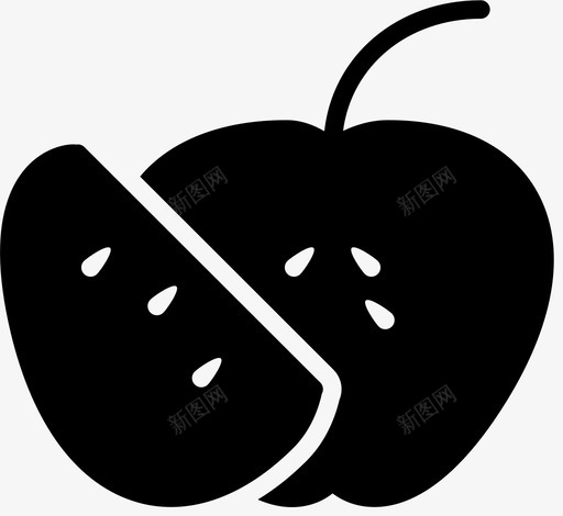 苹果片烹饪食物图标svg_新图网 https://ixintu.com smashiconsgastromy2solid 烹饪 美食 苹果片 食物