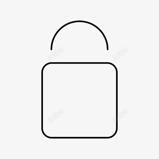 锁挂锁保护图标svg_新图网 https://ixintu.com 保护 安全 常用图标 挂锁 锁