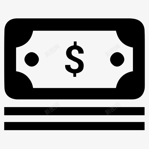 现金一捆美元一捆钱图标svg_新图网 https://ixintu.com 一捆美元 一捆钱 现金 终极商业