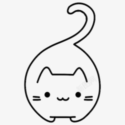 猫力量猫动物狩猎图标高清图片
