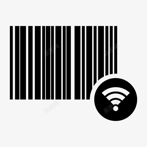 无线条码识别产品id图标svg_新图网 https://ixintu.com 产品id 无线条码 识别 购物