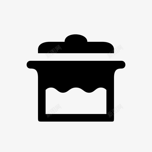 一壶水煮沸烹饪图标svg_新图网 https://ixintu.com 一壶水 厨房 烹饪 煮沸 食物