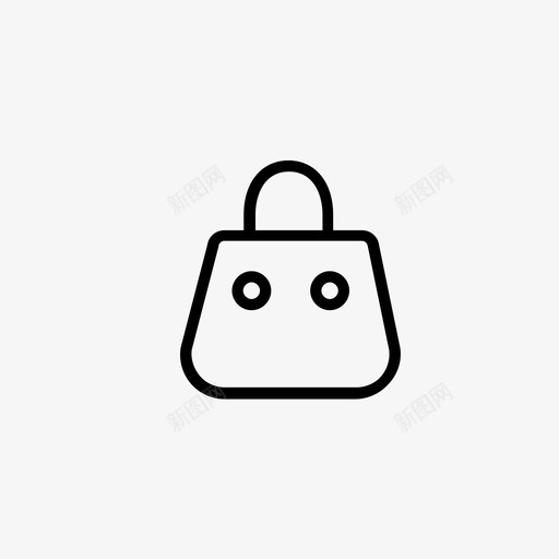包女士包购物袋图标svg_新图网 https://ixintu.com 包 化妆包 女士包 购物袋
