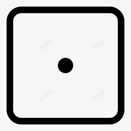 白色骰子游戏数字图标svg_新图网 https://ixintu.com 1 数字 游戏 玩 白色骰子 随机