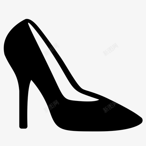 高跟鞋性感鞋子图标svg_新图网 https://ixintu.com 性感 鞋子 高跟鞋