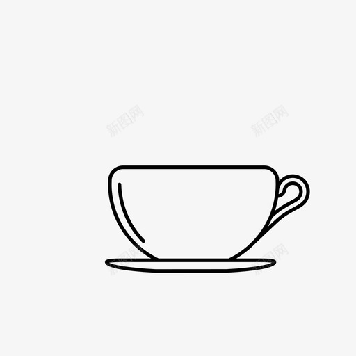 茶杯咖啡厅咖啡杯图标svg_新图网 https://ixintu.com 咖啡厅 咖啡杯 杯子 终极晚餐收藏 茶杯