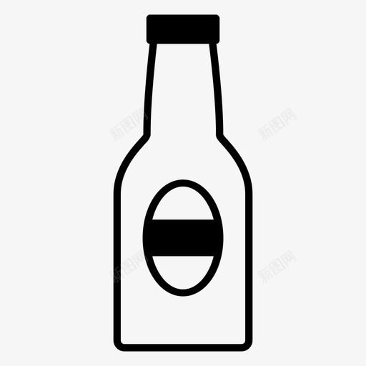 瓶子饮料玻璃瓶图标svg_新图网 https://ixintu.com 水瓶 牛奶瓶 玻璃瓶 瓶子 饮料