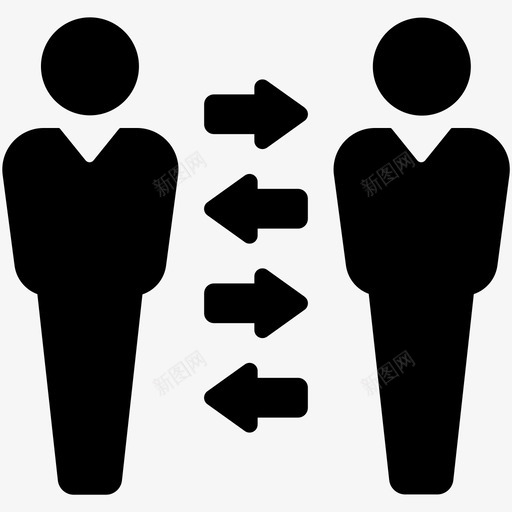 贸易商业伙伴客户图标svg_新图网 https://ixintu.com 公平贸易 商业伙伴 商业营销第14卷 客户 贸易