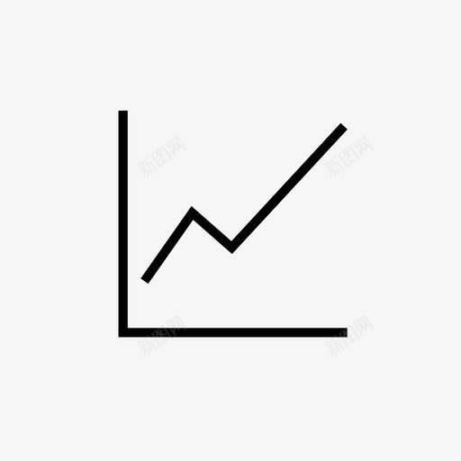 图表公司成长图标svg_新图网 https://ixintu.com 公司 图表 成长 线图 营销 销售