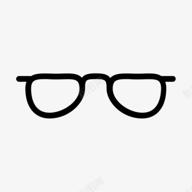 眼镜阅读通用电线图标包图标