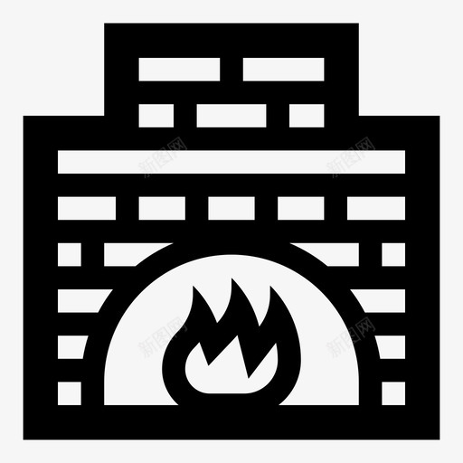 采购产品壁炉砖壁炉装饰图标svg_新图网 https://ixintu.com 内部壁炉 消防安全 砖壁炉 装饰 采购产品壁炉