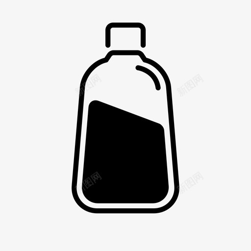 糖浆瓶装满的玻璃图标svg_新图网 https://ixintu.com 玻璃 瓶子 糖浆瓶 药品 装满的