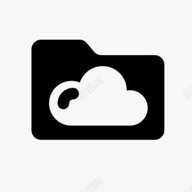 云文件夹存档文件夹云图标图标
