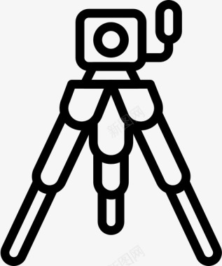 相机三脚架摄影录音图标图标