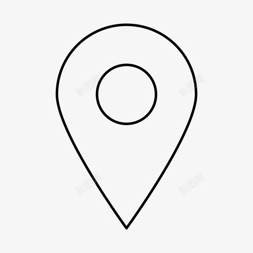 地图图钉方向定位图标svg_新图网 https://ixintu.com 地图图钉 定位 常用图标 方向