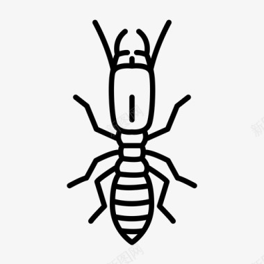 白蚁动物虫子图标图标
