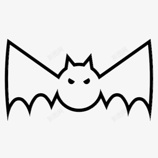 蝙蝠动物蝙蝠侠图标svg_新图网 https://ixintu.com 万圣节 动物 吸血鬼 夜晚 蝙蝠 蝙蝠侠