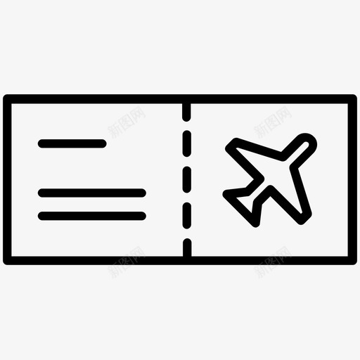 飞机票飞机假日图标svg_新图网 https://ixintu.com 假日 假期 旅行 美味假期 飞机 飞机票