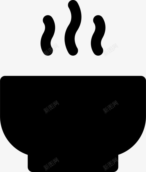 汤碗菜热的图标svg_新图网 https://ixintu.com 厨房里装满了 汤碗 热的 菜 饭