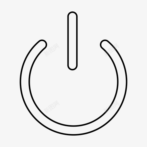 电源能量开按钮图标svg_新图网 https://ixintu.com 功能强大 常用图标 开按钮 电源 电源符号 能量