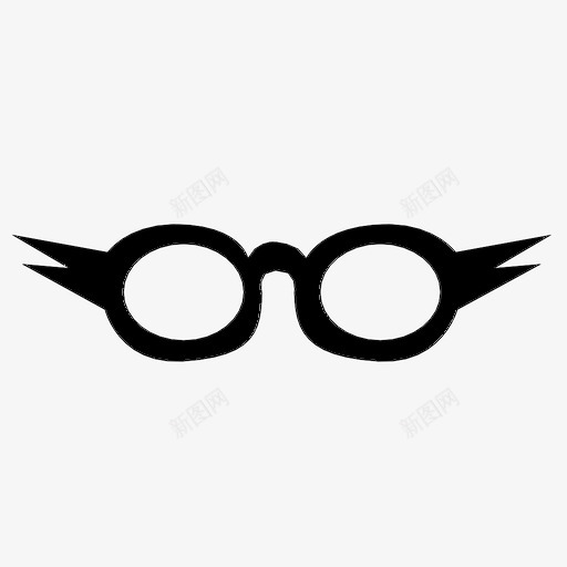 时髦眼镜60年代复古图标svg_新图网 https://ixintu.com 60年代 复古 嬉皮士眼镜 时髦眼镜