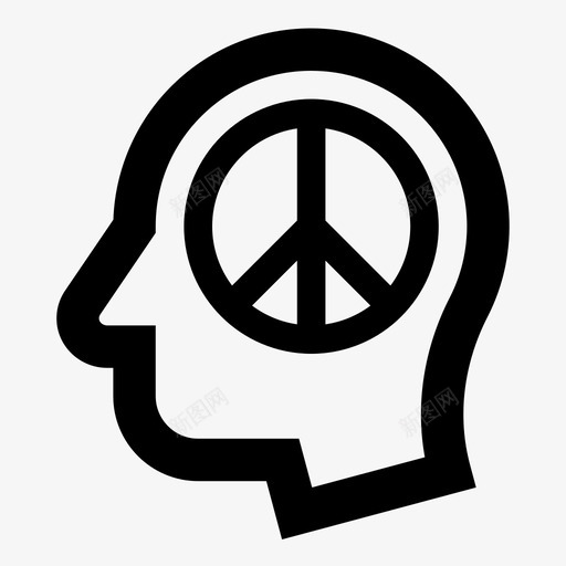 和平缔造者头颅太平洋图标svg_新图网 https://ixintu.com 和平主义者 和平缔造者 太平洋 头颅 有用的偶像头像