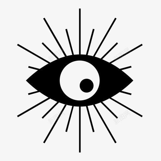 眼睛老派看图标svg_新图网 https://ixintu.com 看 眼睛 纹身 老派